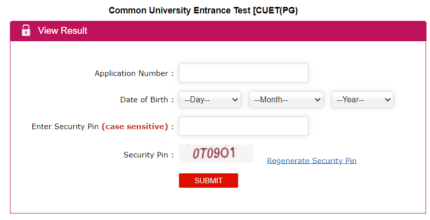 How to Check CUET PG Result 2023